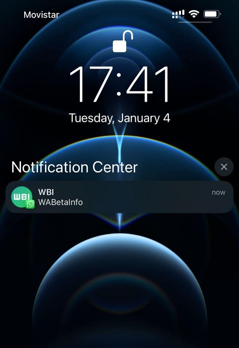 WhatsApp showing profile photo in notifications when a message arrives mnj