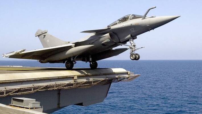 Indian Navy Conducts Flight Test Nuclear capable Rafale Marine Fighter Aircraft in Goa san Indian Navy Conducts Flight Test Nuclear capable Rafale Marine Fighter Aircraft in Goa san