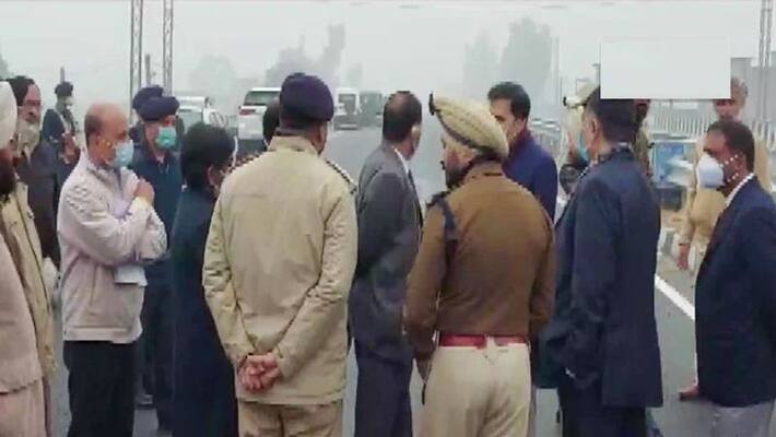 Centre three member panel arrived at Ferozepur Moga highway to probe security lapses that led to PM Narendra Modi convoy being stranded on flyover UDT Centre three member panel arrived at Ferozepur Moga highway to probe security lapses that led to PM Narendra Modi convoy being stranded on flyover UDT