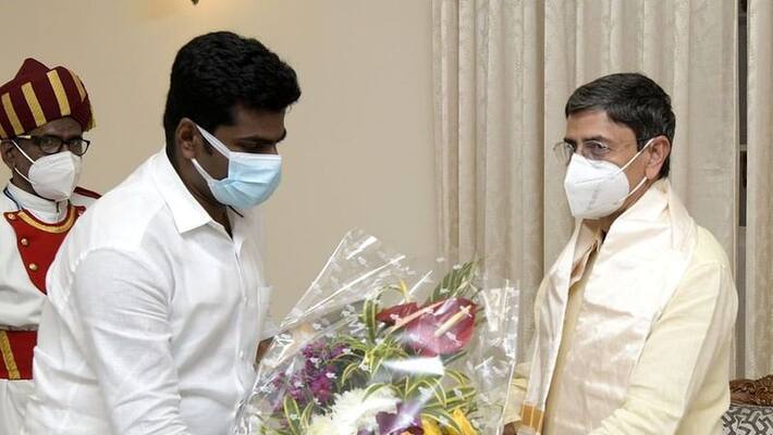 Tamilnadu bjp leader Annamalai meet Governor Tamilnadu bjp leader Annamalai meet Governor