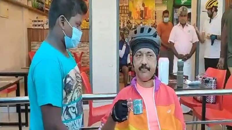 After cycling Chief Minister MK Stalin on the East Coast Road a video asking the boy about online classes has gone viral on the social media