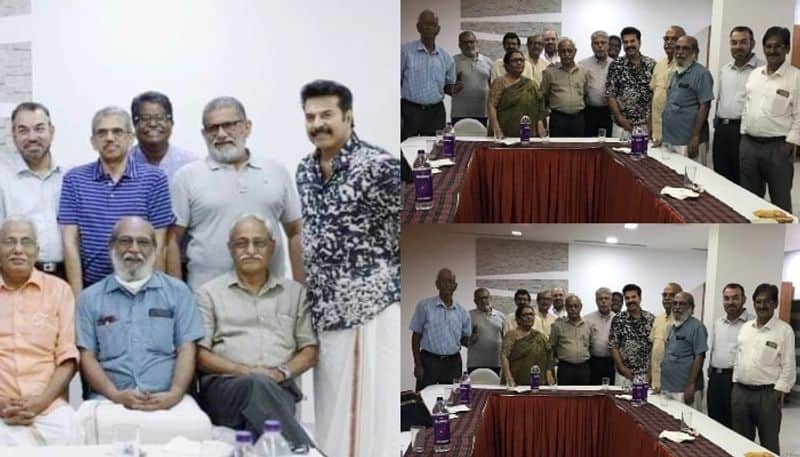 Mammootty reunion with his college friends