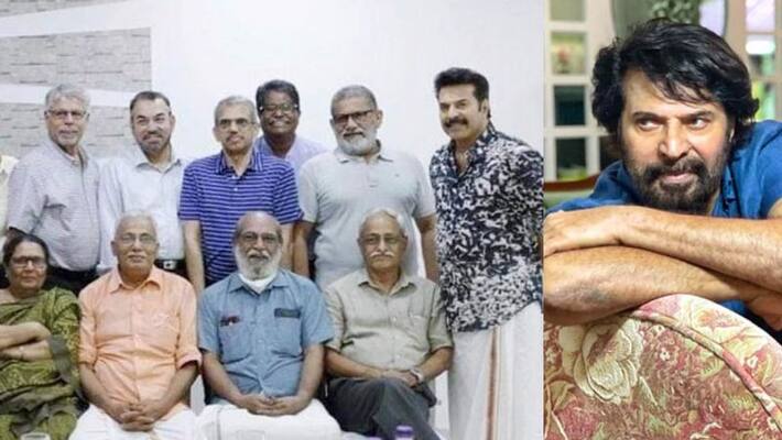 Mammootty reunion with his college friends Mammootty reunion with his college friends