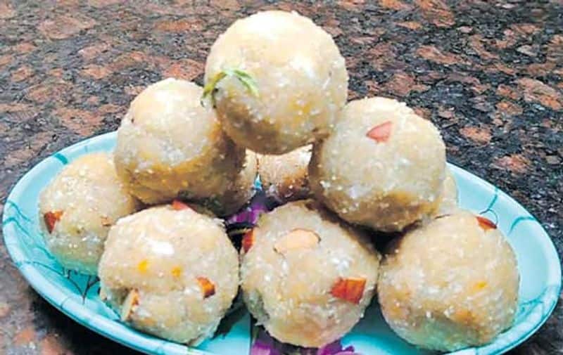 Tasty and sweet rice powder laddu recipe and preparation full details are here