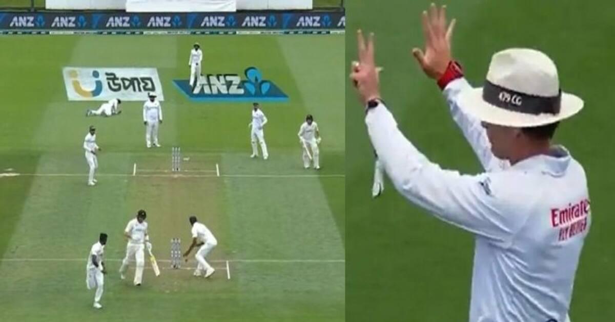 ஒரே பந்தில் 7 ரன்கள் அடித்த வில் யங்.. எப்படினு  பாருங்க..! அரிதினும் அரிதான சம்பவத்தின் வீடியோ