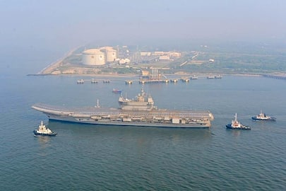 Aircraft Carrier Vikrant sets off for third phase of sea trials