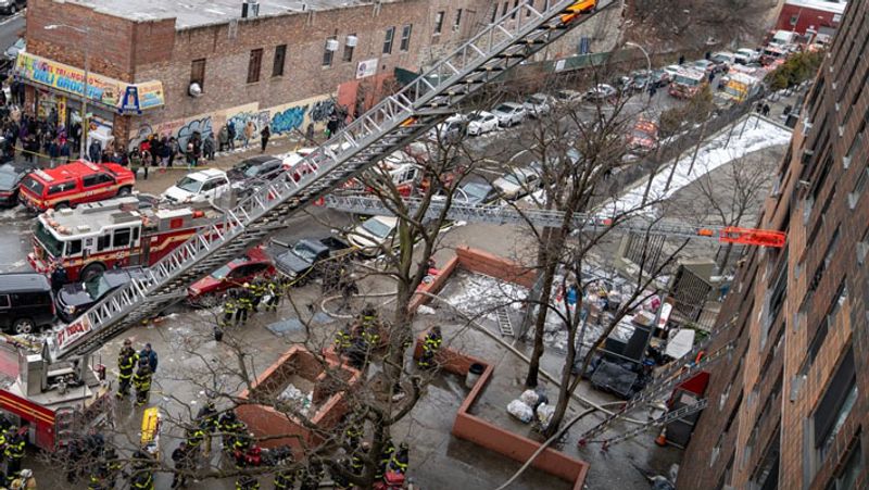 New York high rise fire, 19 including 9 children people killed, shocking pictures KPA