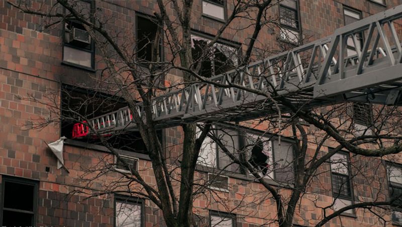 New York high rise fire, 19 including 9 children people killed, shocking pictures KPA