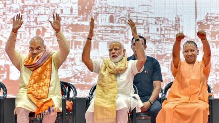 Modi-Shah-Yogi, who completed his campaign in 68% of the seats in UP before the election Restriction. Modi-Shah-Yogi, who completed his campaign in 68% of the seats in UP before the election Restriction.