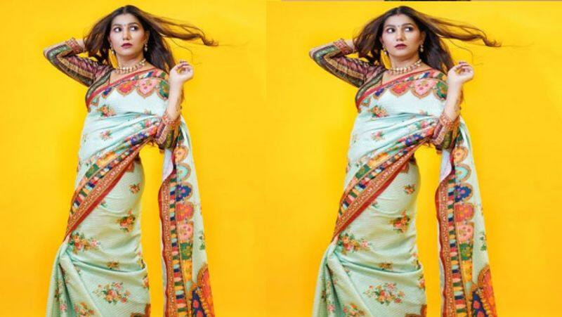 Sapna Choudhary looks stunning in saree photos goes viral NTP
