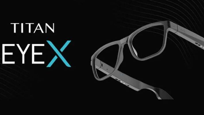 Open ear speakers, touch based controls features of Titan EyeX Smart Glasses Open ear speakers, touch based controls features of Titan EyeX Smart Glasses