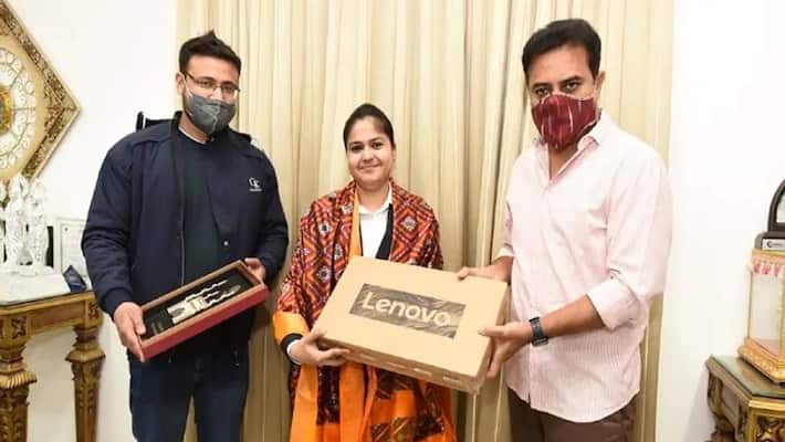 KTR Extends Rs 15 Lakh Support to Deaf and Dumb Chess Champion Malika Handa from Punjab KTR Extends Rs 15 Lakh Support to Deaf and Dumb Chess Champion Malika Handa from Punjab