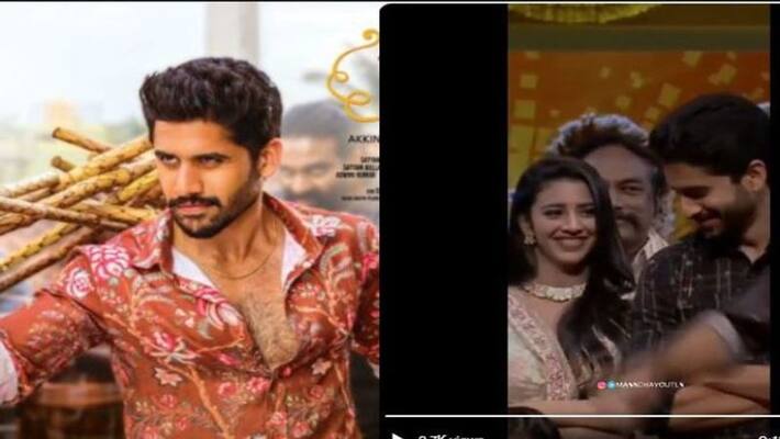 Akkineni naga chaitanya smile in bangarraju event Akkineni naga chaitanya smile in bangarraju event