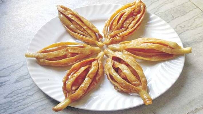 Festive special sweet with pineapple flowers. Festive special sweet with pineapple flowers.