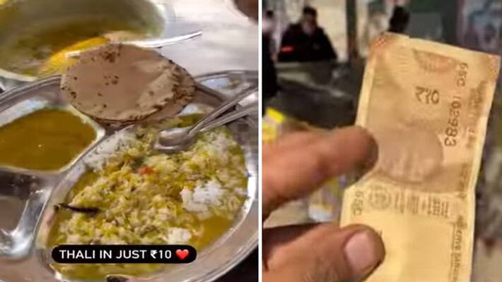 Delhi Vendor Selling Unlimited food Thali At 10 rupees, see video dva Delhi Vendor Selling Unlimited food Thali At 10 rupees, see video dva