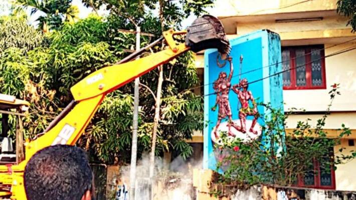 statue represented KPAC for years removed for expansion of national highway statue represented KPAC for years removed for expansion of national highway