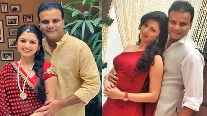 Bhagyashree Kisses to Husband Himalaya Dassani kpg Bhagyashree Kisses to Husband Himalaya Dassani kpg