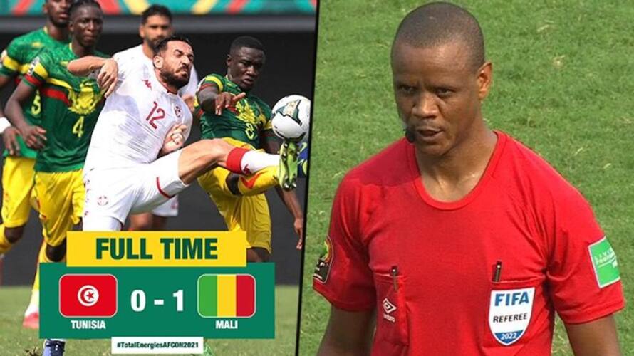 AFCON 2021 Referee blows fulltime early twice; furious Tunisia