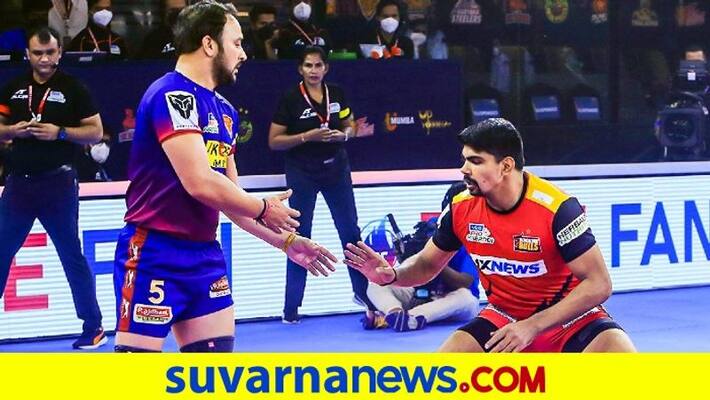 Pro Kabaddi League Pawan Sehrawat one Man Show helps Bengaluru Bulls Thrash Dabang Delhi kvn Pro Kabaddi League Pawan Sehrawat one Man Show helps Bengaluru Bulls Thrash Dabang Delhi kvn