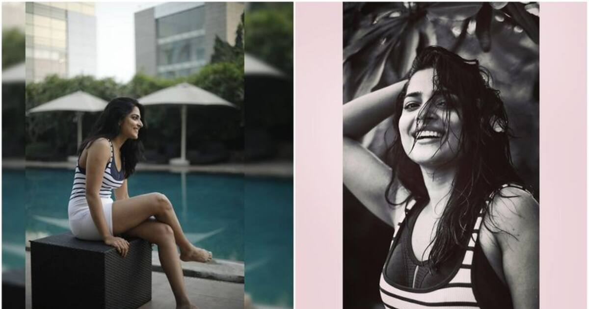 Anagha latest : வாவ்..ஈரம் சொட்ட சொட்ட நிற்கும் Anagha..பாத்ரூமில் இருந்து அப்படியே வந்துட்டிங்களா?..