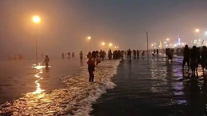 Crowd overflowing in Gangasagar Mela Bathing started from dawn bmm Crowd overflowing in Gangasagar Mela Bathing started from dawn bmm
