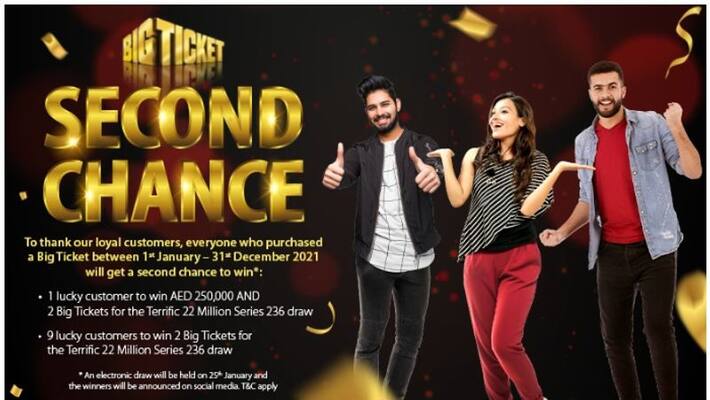 Abu Dhabi big ticket announces second chance promotion for customers who purchased cash tickets last year Abu Dhabi big ticket announces second chance promotion for customers who purchased cash tickets last year