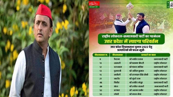 Uttar Pradesh UP Election 2022 SP RLD alliance released first list of 29 candidates Uttar Pradesh UP Election 2022 SP RLD alliance released first list of 29 candidates