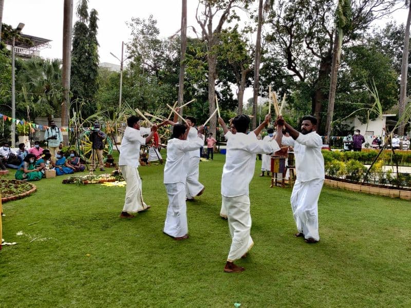 Governor Tamilisai pongal celebration