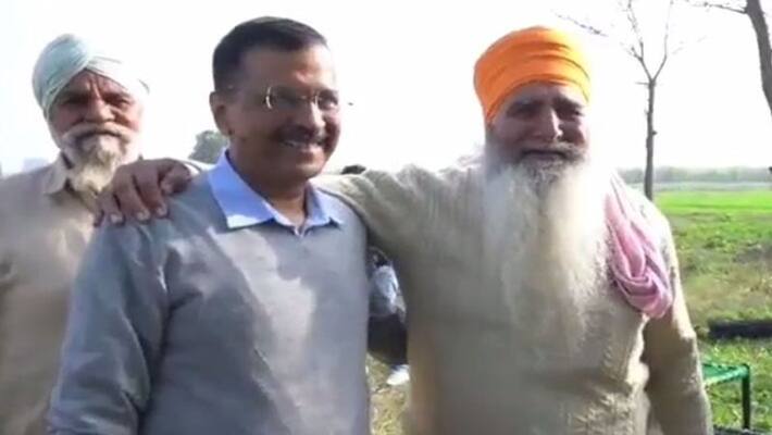 Punjab Election 2022 Arvind Kejriwal suddenly reached CM Channi assembly constituency Sri Chamkaur Sahib Sahib know what farmers said UDT Punjab Election 2022 Arvind Kejriwal suddenly reached CM Channi assembly constituency Sri Chamkaur Sahib Sahib know what farmers said UDT