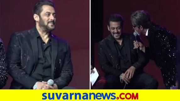 Salman Khan blushes as Amitabh Bachchan advises him to get married dpl Salman Khan blushes as Amitabh Bachchan advises him to get married dpl