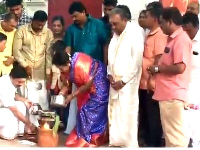 puducherry Governor Tamilisai Celebrate pongal festival