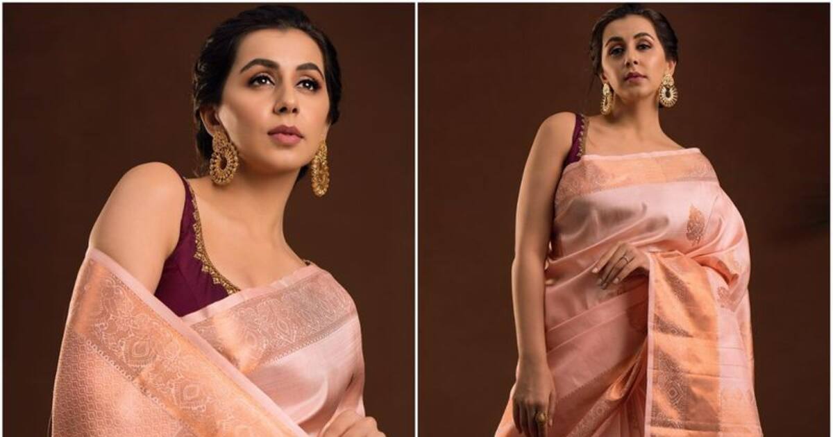 Nikki Galrani latest : சேலையில் கொஞ்சும் நிக்கி கல்ராணி...குடும்ப குத்து விளக்காய் ஜொலிக்கும் தேவதை..