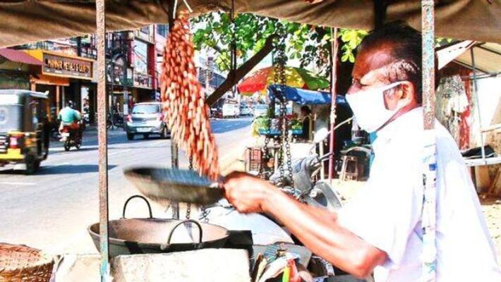 Moitheen Kutty has been in Mannar for forty years selling peanuts Moitheen Kutty has been in Mannar for forty years selling peanuts
