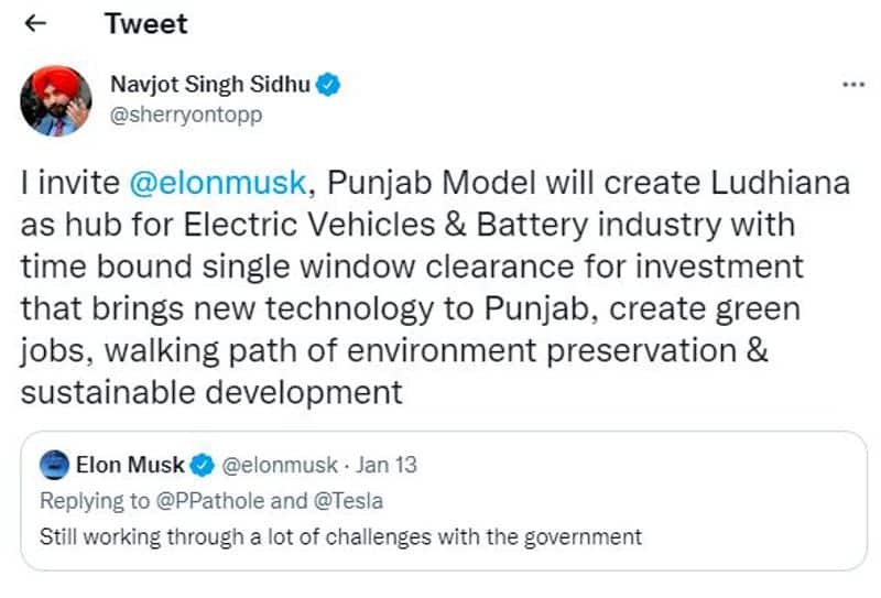 After Telangana Maharashtra and West Bengal now Punjab woos Elon Musk to  open Tesla hub mnj