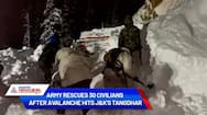 Jammu and Kashmir Indian Army rescues 30 civilians after avalanche hits Tangdhar (WATCH)