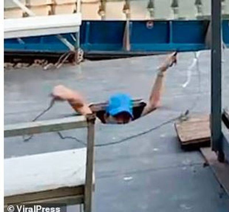 Jumping Woman Crashes Through Wooden Jetty And Plunges Into River Below In Thailand Video Viral