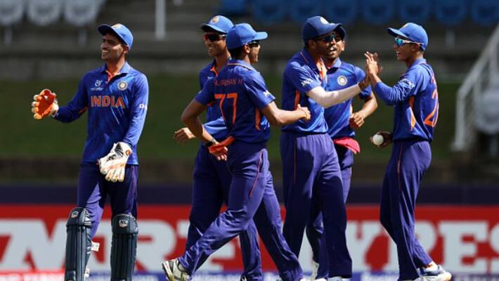 Under 19 Cricket World Cup 2022, India U19 vs Bangladesh U19, Super League Quarter-Final 2 (B1 v A2) - Live Cricket Score match update-mjs Under 19 Cricket World Cup 2022, India U19 vs Bangladesh U19, Super League Quarter-Final 2 (B1 v A2) - Live Cricket Score match update-mjs