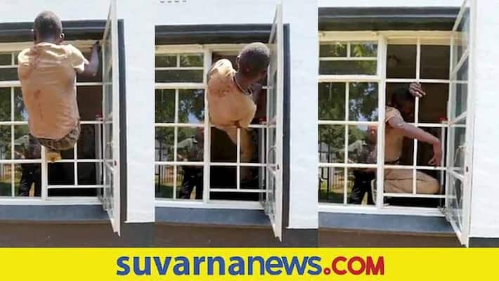 Thief Shows How He Breaks Into House Through Barred Window akb Thief Shows How He Breaks Into House Through Barred Window akb