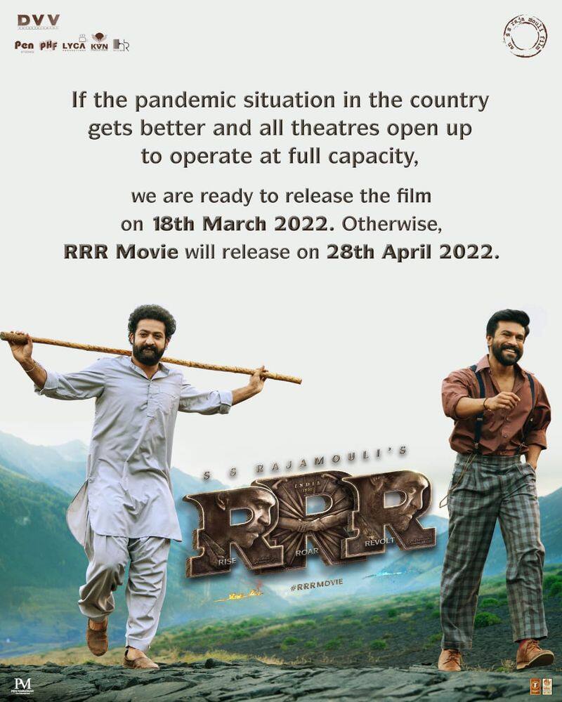 RRR Release on march or april