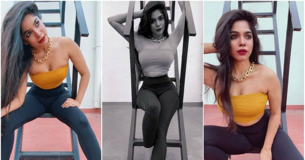 Divya bharathi hot : அச்சசோ..ரத்தம் கட்டிக்க போகுது..செம டைட்..குச்சி போல காட்டும் கவர்ச்சி உடையில் திவ்யபாரதி