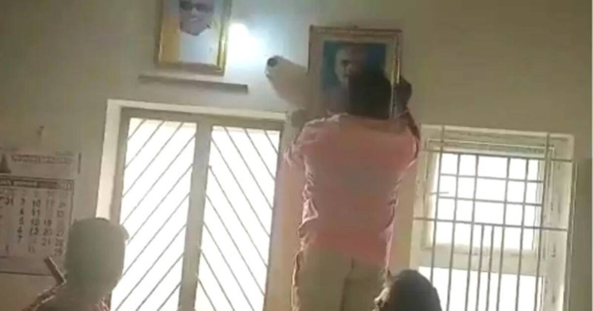 அரசு அலுவலகத்தில் மோடி படத்தை வைத்துவிட்டு மிரட்டல்.. வீடு புகுந்து பாஜக நிர்வாகியை அலேக்கா தூக்கிய  போலீஸ்.!