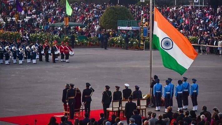 Beating Retreat ceremony R Day celebration 1000 Make in India drones grace the sky Beating Retreat ceremony R Day celebration 1000 Make in India drones grace the sky