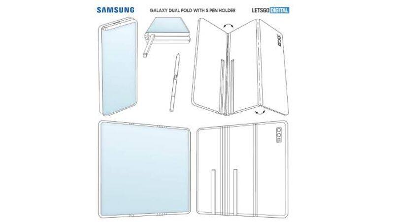 Samsung Galaxy Dual Fold phone with S Pen support appears in the new patent