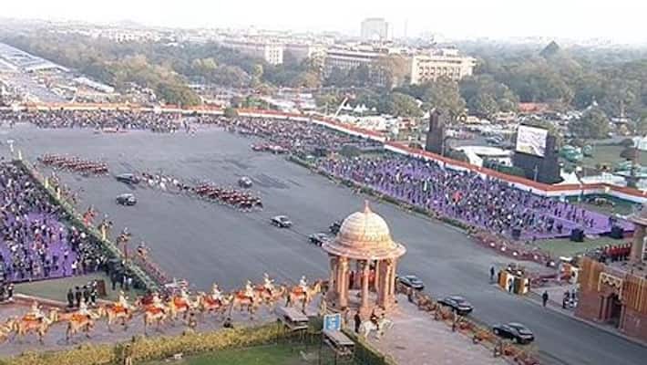 Beating Retreat ceremony 2022 live updates in vijay chowk delhi drone grace in sky