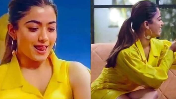 Pushpa actress Rashmika Mandanna became a victim of Oops moment kpg Pushpa actress Rashmika Mandanna became a victim of Oops moment kpg