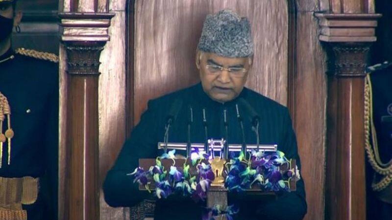 parliamentary session began today with a speech by President Ram Nath Govind