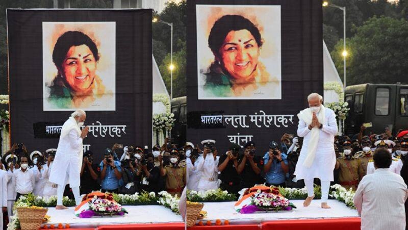 lata mangeshkar passed away, bollywood singer last rites unseen photos KPJ