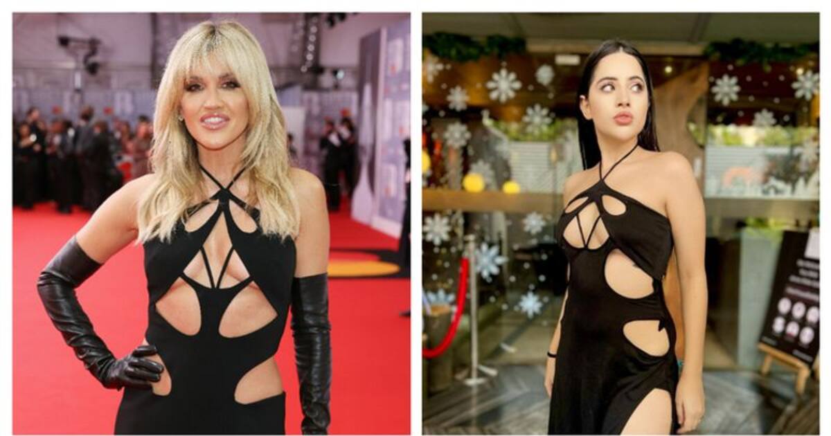 BRIT Awards 2022: Ashley Roberts's braless thigh-split cutout dress is  similar to Urfi Javed's black dress?