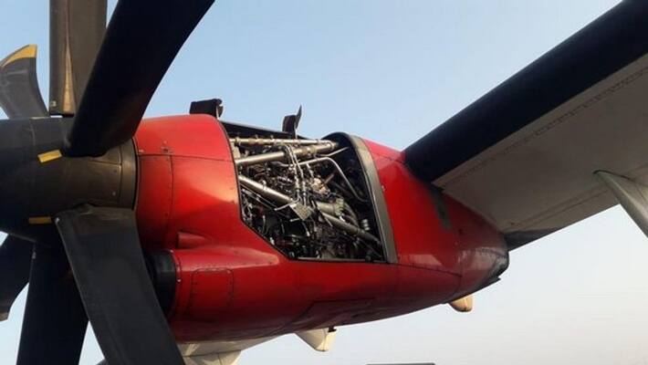 Alliance Airs Bhuj bound flight takes off without engine cover Alliance Airs Bhuj bound flight takes off without engine cover