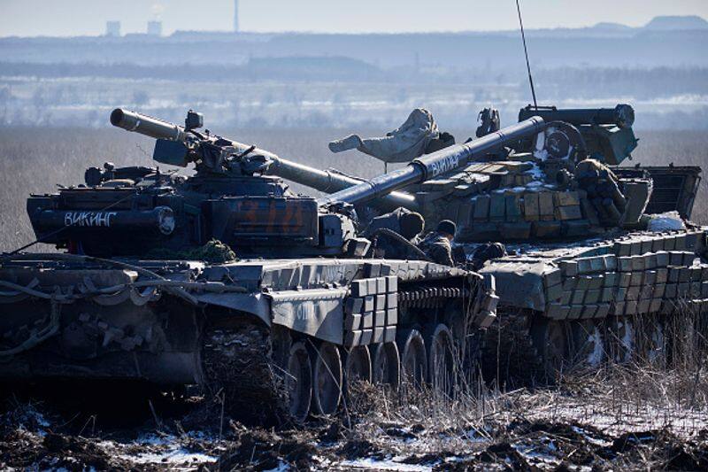 Ukraine conflict Russian and Belarus military exercises at Ukraine border